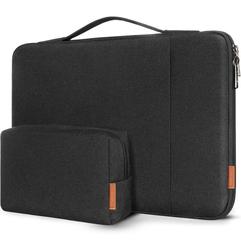 DOMISO 16 inch Laptop Sleeve Case Water Resistant Shockproof Protective Computer Bag for 16" Dell/HP Pavilion Envy/ThinkPad IdeaPad/ASUS Vivobook,Black Black