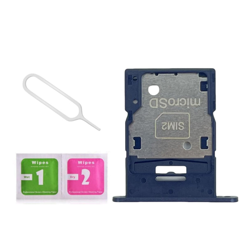  [AUSTRALIA] - Galaxy A15 5G Dual SIM Card Tray Slot Holder Replacement for Samsung Galaxy A15 5G SM-A156M/DSN 6.5 inch with Sim Card Tray Open Eject Pin and SD Card Tray (Black) Black