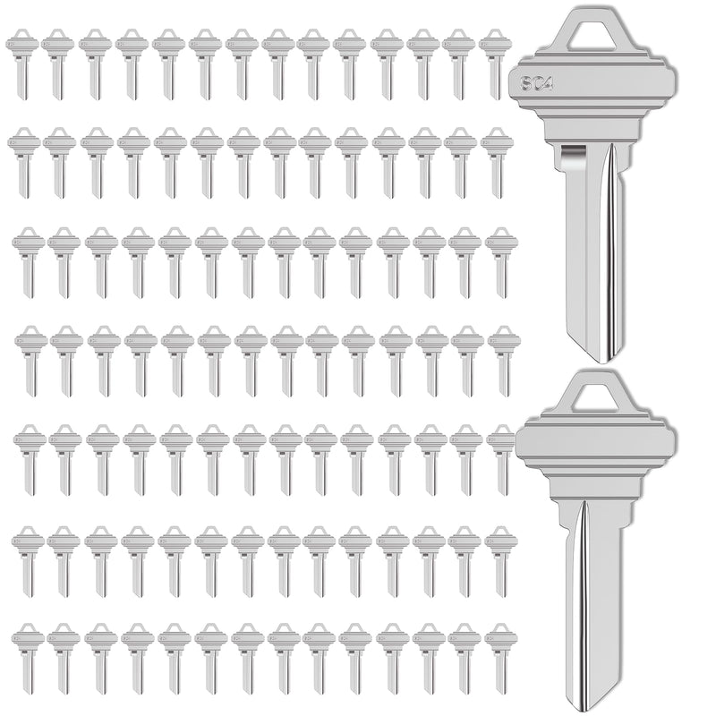 SC4 Key Blanks, Pack of 100 Uncut SC4 (6SH1) Blank Keys | For Home and Professional Use, Copper Structures Blank Keys Pack of 100 SC4 Blank Keys