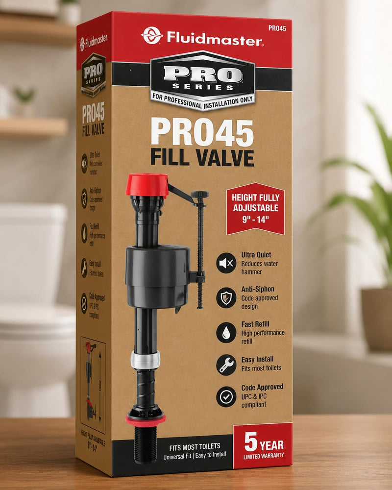 PRO45 for Fluidmaster Pro Series Toilet Fill Valve OEM Replacement parts