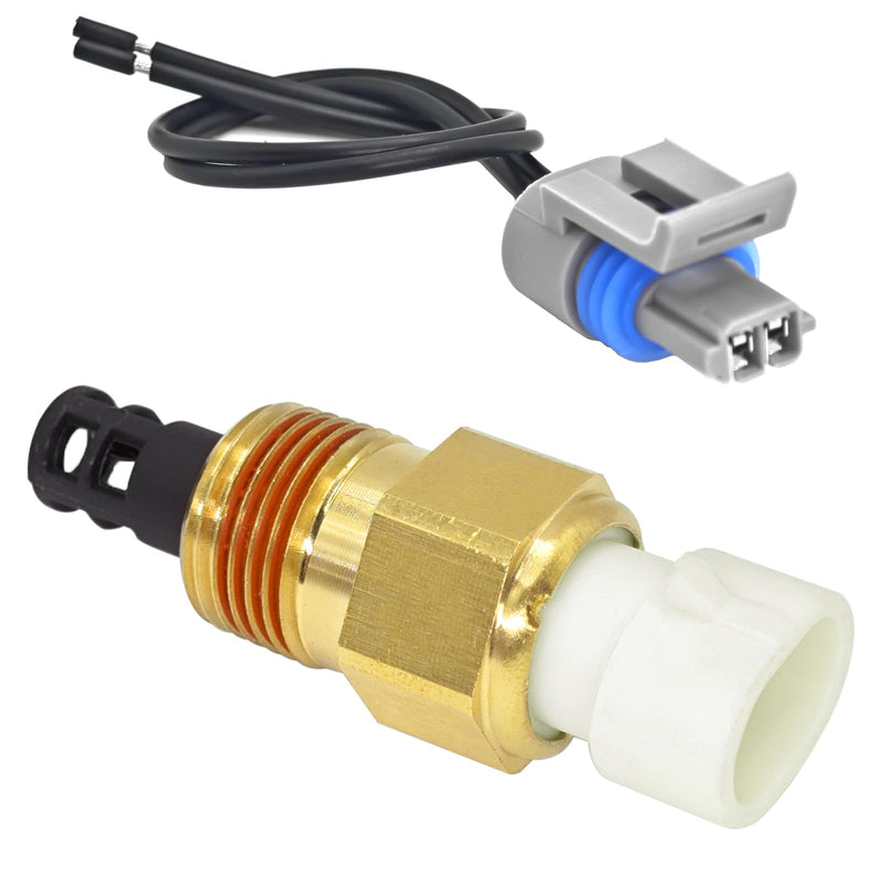 Air Temperature Sensor 25036751 with Connector Pigtail Harness - Air Temperature Sensor IAT/MAT/ACT Kit for GM 25036751 25037225 25037334