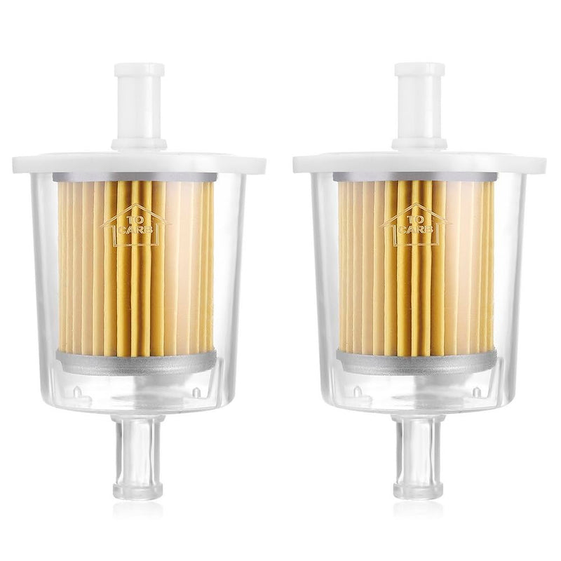 FUEL FILTERS INDUSTRIAL HIGH PERFORMANCE UNIVERSAL INLINE GAS FUEL LINE 3/8" 2 Pack