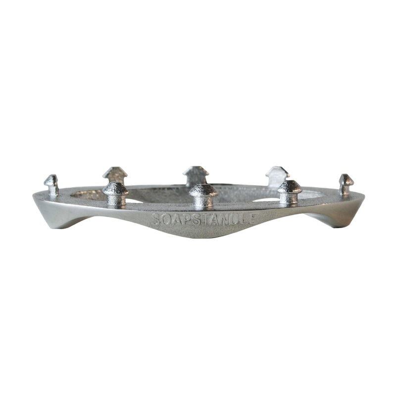 SoapStandle Bar Soap Gripper | Eco Luxury Rust Resistant Stainless Steel Soap Holder for Bath and Showers | No Goo or Mess Soap Saver Non Slip Bar Soap Holder Quick Dry Soap Stand - 1 pc.