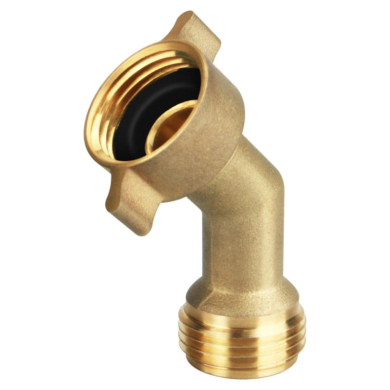 1pcs 45 Degree Water Hose Elbow - Easy Grip Connector for RV Drinking Water Hose Adapter & City Water Inlet Connection 1pcs