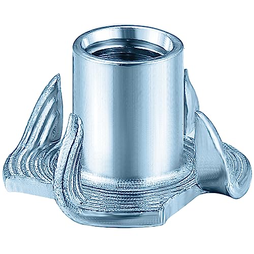 T-Nuts M8x11 (50 pcs), zinc Plated Steel, for Wood, Climbing Holds and cabinets M8