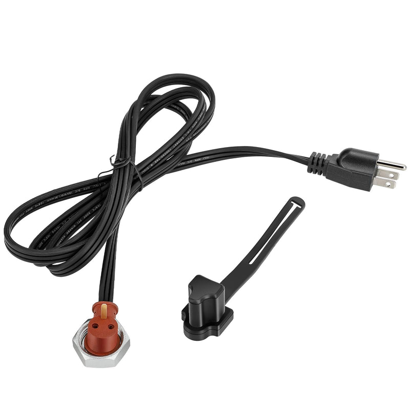 120V Engine Block Heater Cord 251919 with Cap for Ford Powerstroke Diesel E350 450 550 F250 F350 F450 F550 Dodge Ram 2500 3500 Cummins Diesel 5.9 6.7L Heavy Duty Immersion Heaters 6 Feet