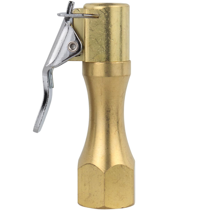 Milton EZ-Lock™ Air Chuck, Heavy Duty Brass Straight Lock-on Air Chuck, 175 PSI, Open Flow