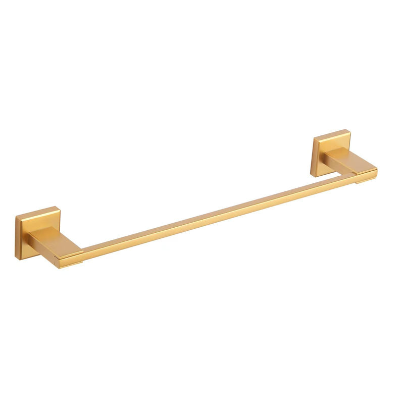 GERZWY 18-Inch Gold Towel Rack, Single Towel Bars for Bathroom, Wall Mounted Stainless Steel Hand Towel Holder JG1901A45-BE