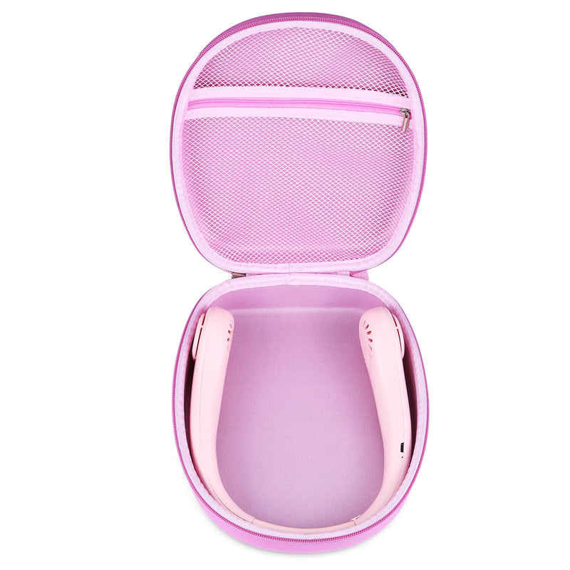 Case Compatible with PenKou/for JISULIFE/for FrSara/for CIVPOWER/for ASNUG/for DGLK portable Neck Fan .Portable Fan Case.USB Rechargeable Personal Fan Storage Box(Box Only) Pink