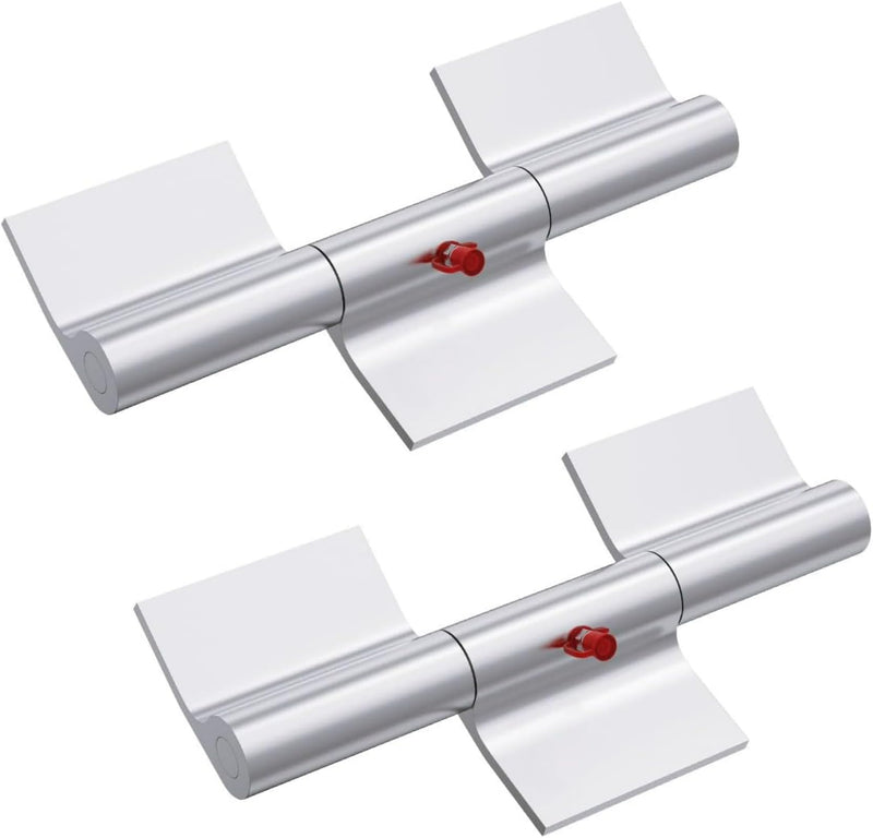 WKZO 9 Inch Aluminum Hinge Greaseable Weld on Door Hinge Ramp Gate Fit for Trailer Truck - 2 Pack