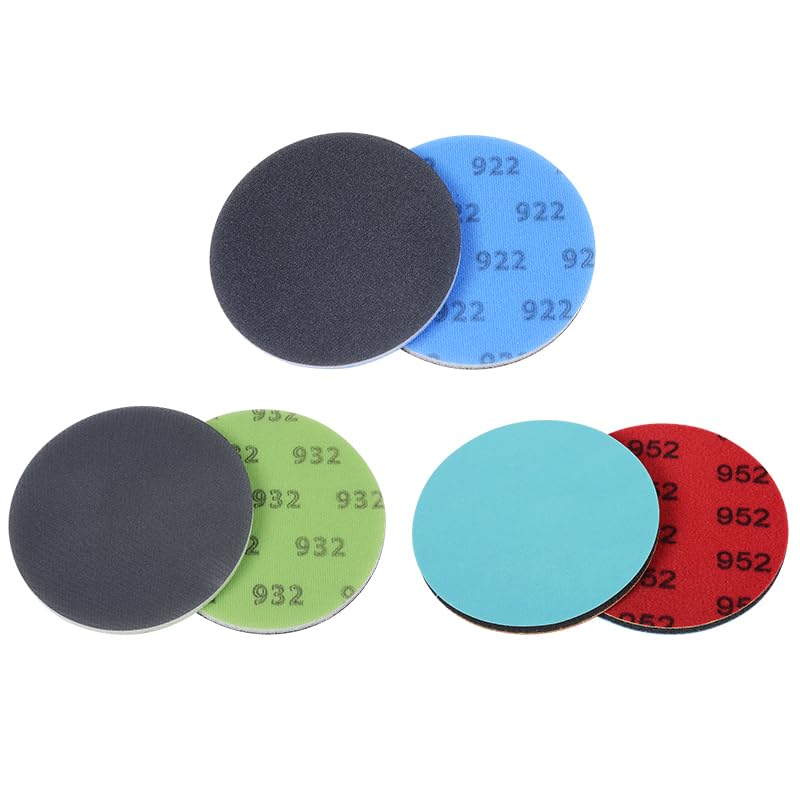 Glass Repair Kit Grinding Polishing Abrasive Disc Mesh Net Sanding Pads Kit for Glass Scratch Removal3Pcs/Pack (6 inch) 6 inch