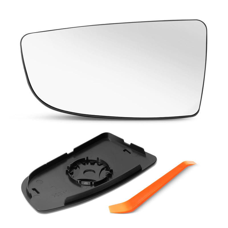 Compatible With 2015-2022 Ford Transit T150 T250 T350 Driver Side Mirror, Replacement for 2014-2020 Transit MK8 Left Side Mirror Glass, Lower Mirror with Backing Plate