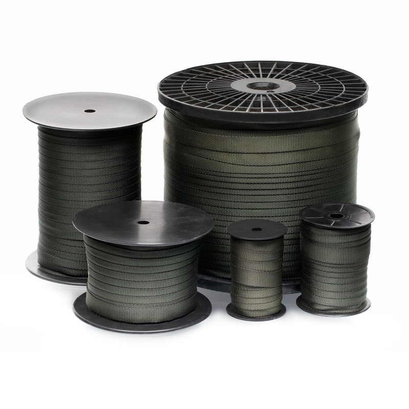 Tree Straps for Staking, Tree Ties for Plant Support, 3/4 Inch Width Guying Material Webbing Garden Strap for Outdoor Tree Straightening, 1500 Lbs Strength (Army Green) - 100 Feet 100 ft