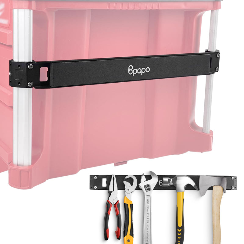 Magnetic Bar Mount Fits for Milwaukee Packout Toolbox, Powerful Magnet Tool Holder Strip Work on Packout Rails, Keeping Tools Handy Fashionable