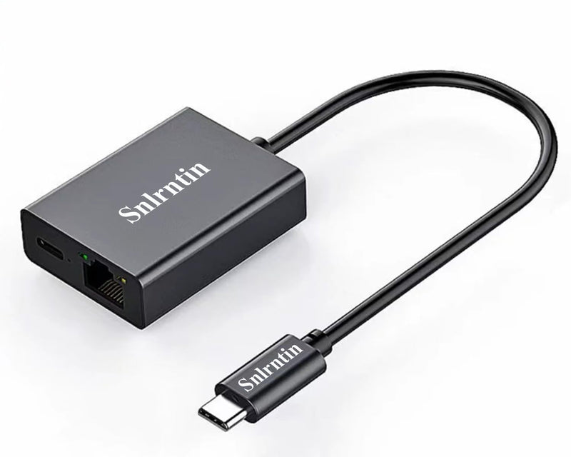 USB C to RJ45 Network Adapter Compatible with Google TV, USB C to Ethernet Adapter for MacBook Pro, Google TV Chromecast HD/4K, Laptop, iPad Pro and More USB C Devices MR-USB C