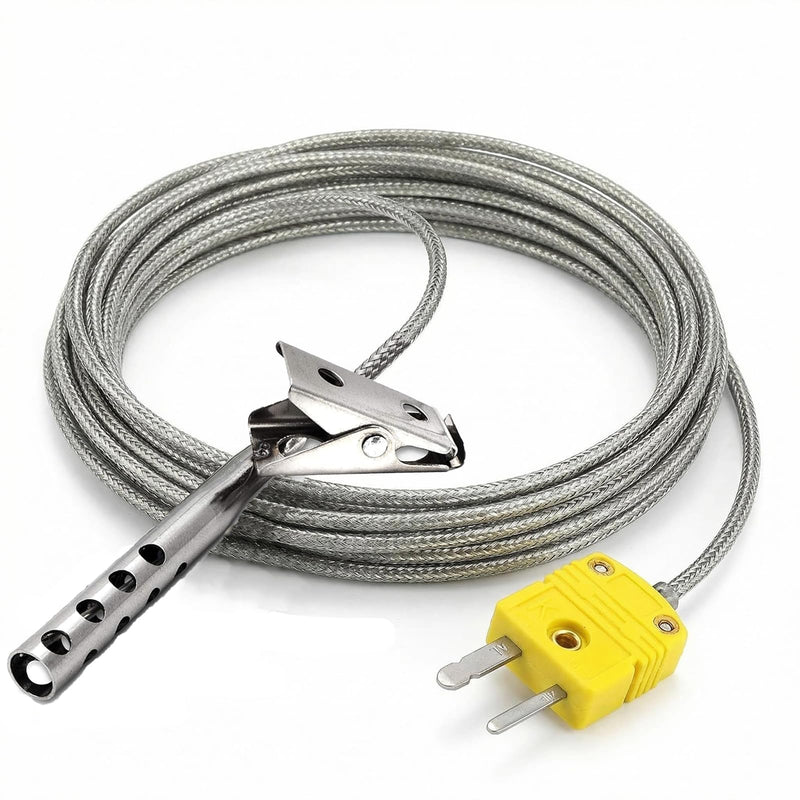 TL3163K K Type Thermocouple Temperature Sensor Probe Stainless Steel k-Type thermocouple Probe Range from -40℉ to 850℉ k Type Air Probe
