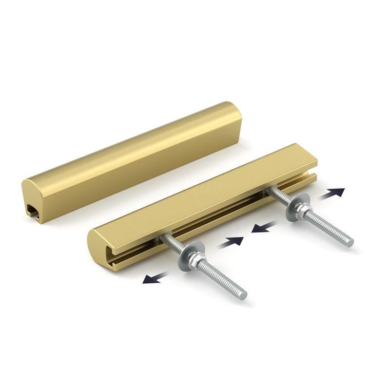 Goldenwarm 10 Pack Adjustable Drawer Pulls Gold Cabinet Handles for Kitchen Hardware 1" to 4"(25-102 mm) Hole Distance 1 in to 4 in (25-102 mm) Matte Gold