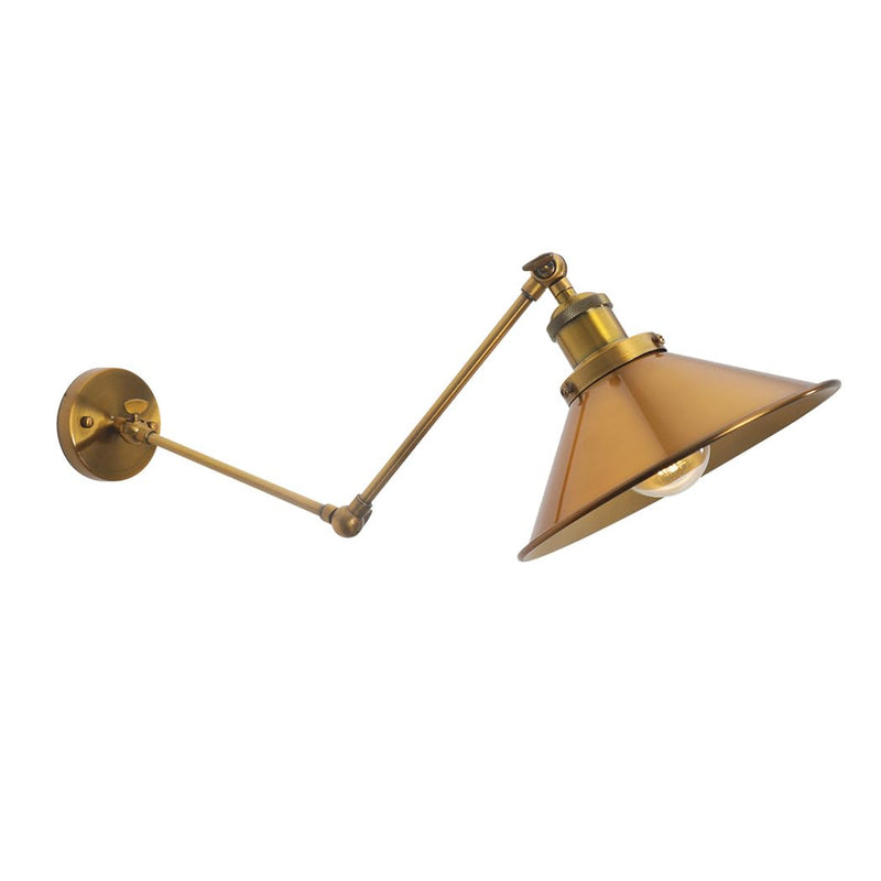 Wall Sconce, Wall Lamp with Swing Arm, Bronze Mid Century Vintage Wall Light for Kitchen, Bedrooom, Living Room, Hallway, Stairway Art Deco