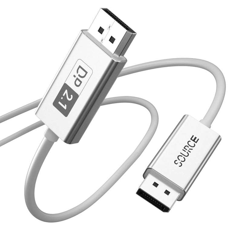 DisplayPort 2.1 Cable Fiber Optic 33ft[16K@60Hz,8K@120Hz,4K@240Hz]40Gbps DP 2.1 Cable Compatible with Gaming Monitor NVIDIA GeForce RTX 4090 & AMD Radeon RX 7900 XTX - FreeSync G-Sync Support
