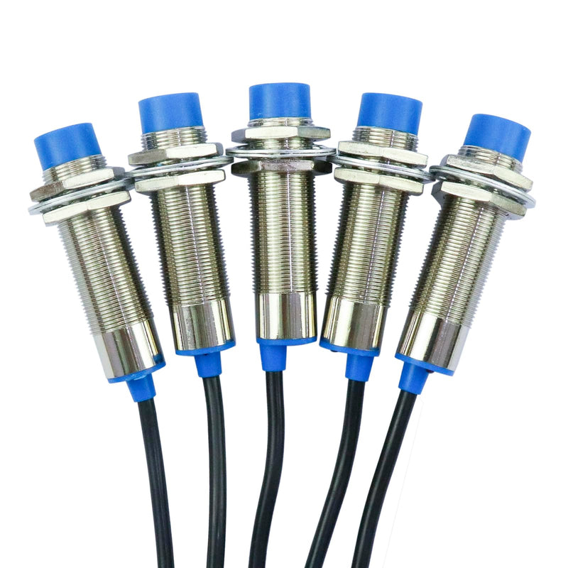BestParts 5Pcs M18 LJ18A3-8-Z/BX NPN NO 3 Wire Inductive Proximity Sensor Switch Detector 8mm DC 6-36V