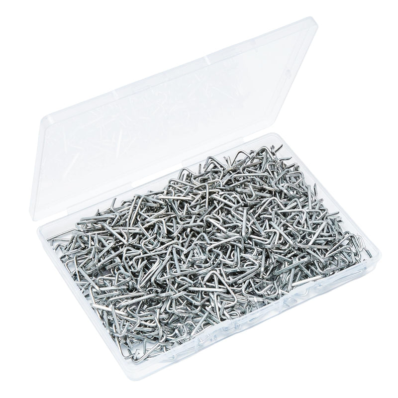 600 Pcs 3/4" Galvanized Hog Rings Professional Upholstery Hog Rings Installation Assortment Kit for Auto Upholstery and Fencing,Bagging,DIYCraft,Furniture,Pet Cages,Ropes