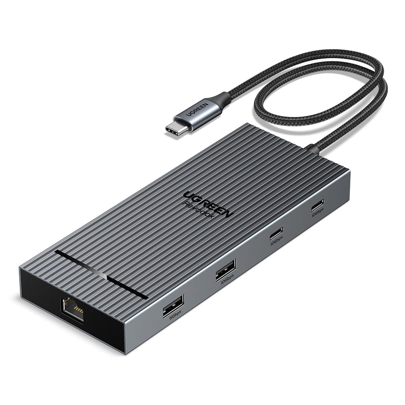 UGREEN USB C Docking Station Dual Monitor 4K@60Hz, 10-in-1 Dock with 2xHDMI | 3x10Gbps USB A&C Ports, 1x5Gbps USB-A, SD/TF 3.0, 100W PD, 1000Mbps Ethernet, Revodok Dock for Dell, HP, XPS and More