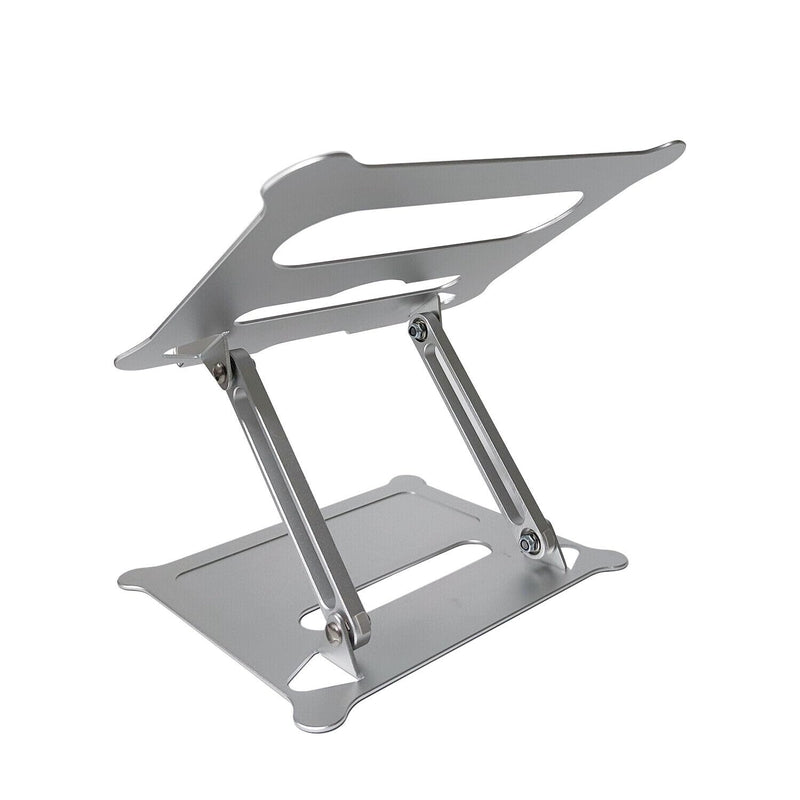 Aluminium Laptop Stand Adjustable Notebook Portable Tray Lazy Computer Desk up to 16 inches Portable Laptop Riser Holder Mount Compatible