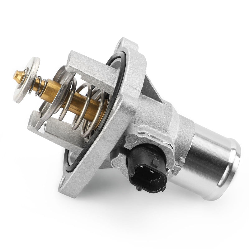 Upgrade Aluminium Thermostat Housing Assembly W/Sensors for Chevy Aveo Aveo5 2009-2011 Cruze 2011-2016 Sonic 2012-2018 Trax 2013-2018,Pontiac G3 2009-2010 - Replaces 902-821 96984104 55564891 55578419 902-821(Upgrade Aluminum)