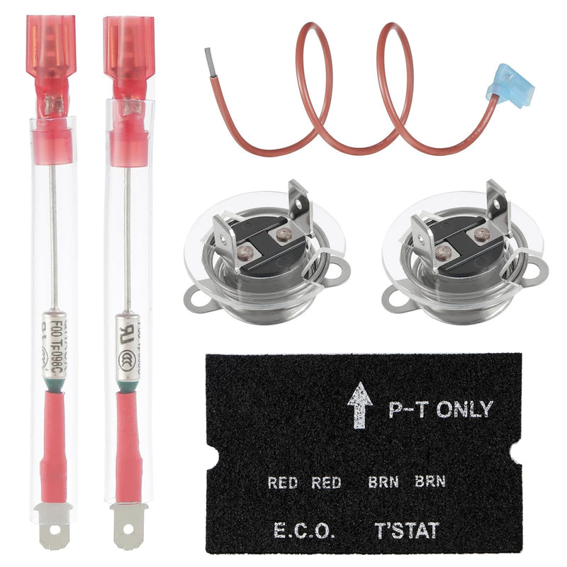 RV Water Heater Thermal Cutoff & ECO Thermostat Assembly Kit for Atwood Gas/Electric EXT Water Heater Replacement Parts 91447 93866, GCH6-4E GCH6-6E G6A-7E G6A-8E GC6AA-9E GCH10A-2E G610-3E 1 Pack