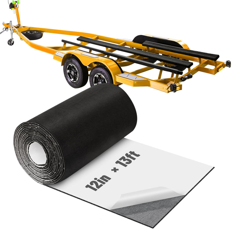 Boat Trailer Bunk Carpet - Adhesive Backed Marine Trailer Bunk Padding for Outdoor Boats Trailers Jet Ski Ramps Dock 13 ft x 12"