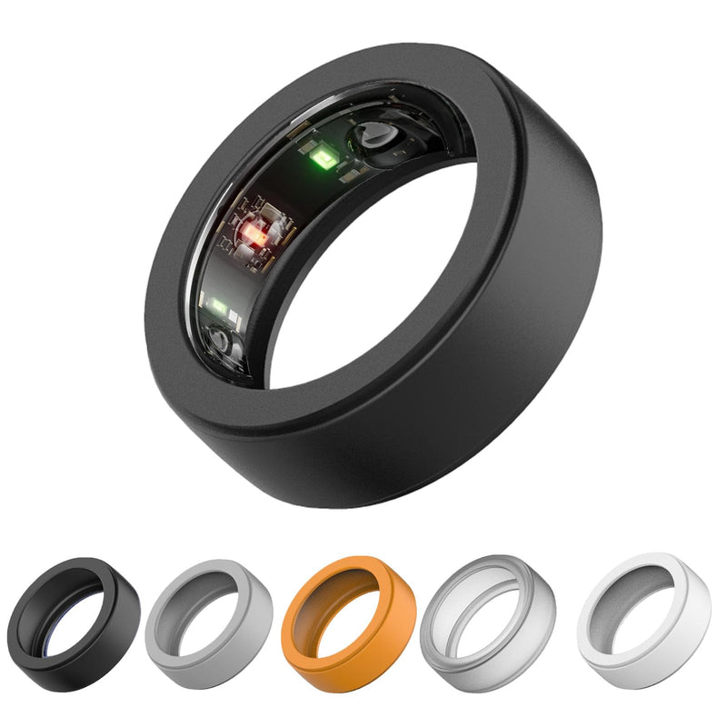 Silicone Ring Protector Compatible with Oura Ring Gen 3 and All smart ring, Elastic Smart Ring Cover for Men and Women (Black, M(9/10/11)) M(9/10/11) Black