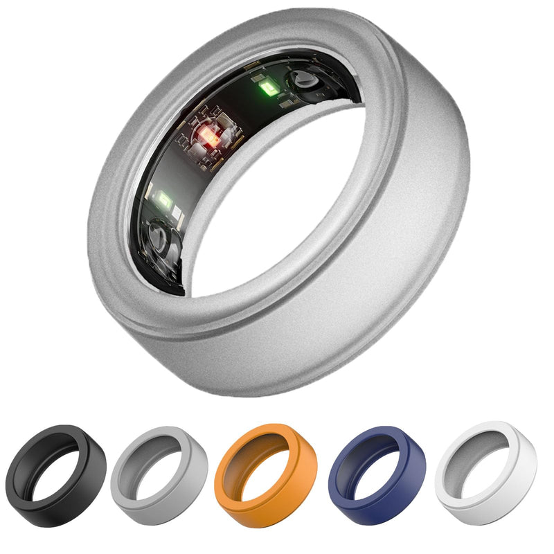 Silicone Ring Protector Compatible with Oura Ring Gen 3 and All smart ring, Elastic Smart Ring Cover for Men and Women (Transparent, S(6/7/8)) S(6/7/8) Transparent