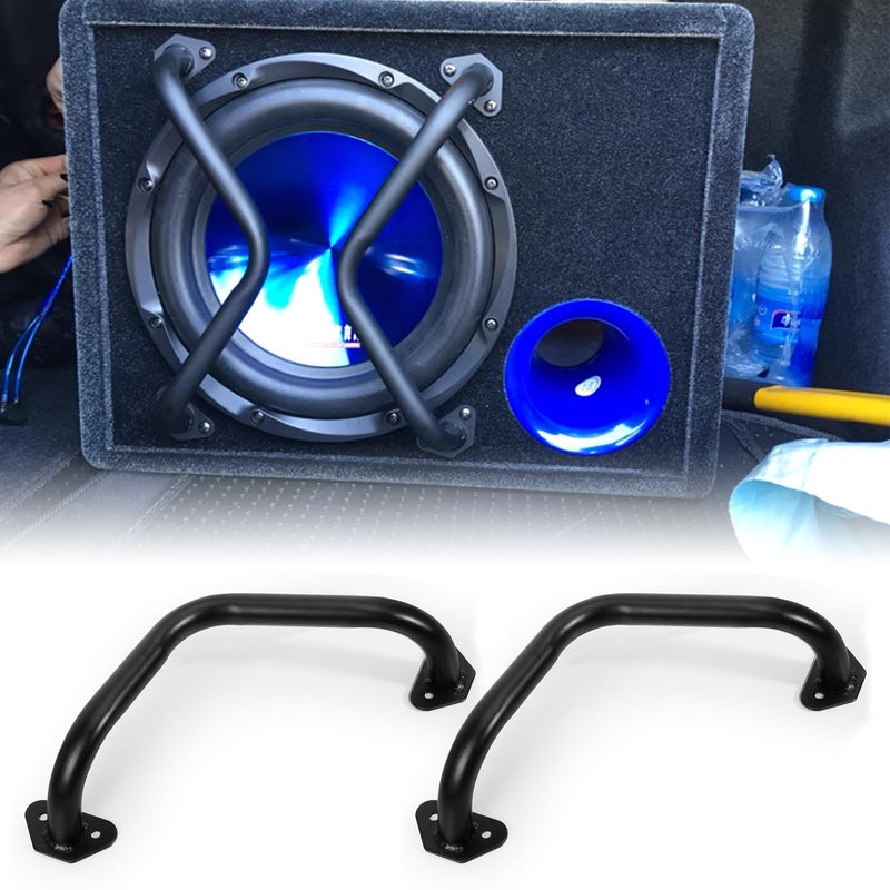 8" Speaker Bar Grill: Matte Black Metal Car Audio Speaker Grill Cover, Subwoofer Grill Cover Protector 8 Inches