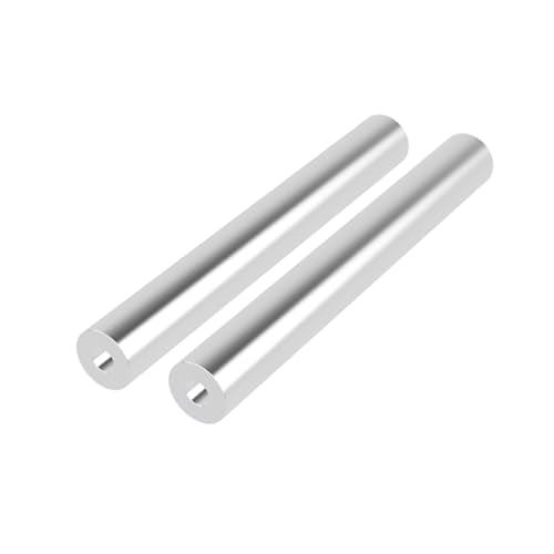 Aluminum Spacer 1" OD x .40" ID x 8" Long Round Spacer 2 Pack