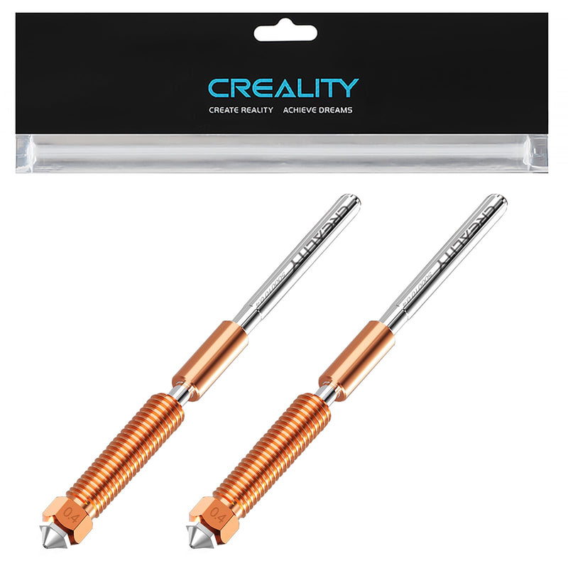 Creality K1 SE Nozzles, Upgrade K1C Unicorn 3D Printer Nozzles Kit, Original Ender 3 V3 SE Hardened Steel Nozzle for Creality K2 SE/K1/K1 Max/Ender 3 V3/3 V3 Plus/3 V3 KE 3D Printers (0.4mm 2PCS) 2PCS-0.4