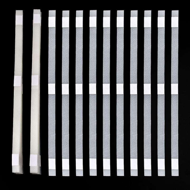 Supkiir 60Pcs Thermal Glue Strips With Mesh Backing, 0.47inch/12mm for Book Binding Repair, Hot Melt Adhesive With 86-100 Sheet Capacity