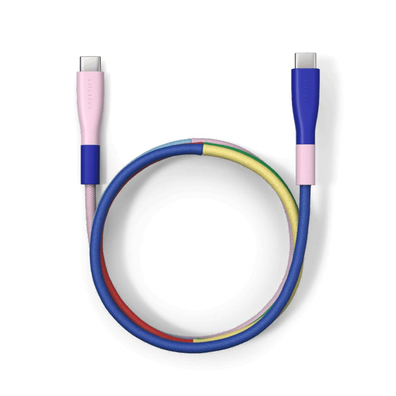 CASETIFY Powerthru USB-C to USB-C Cable (1m/3.3ft) - pop-Block Pop Block 1M (USB-C to USB-C)