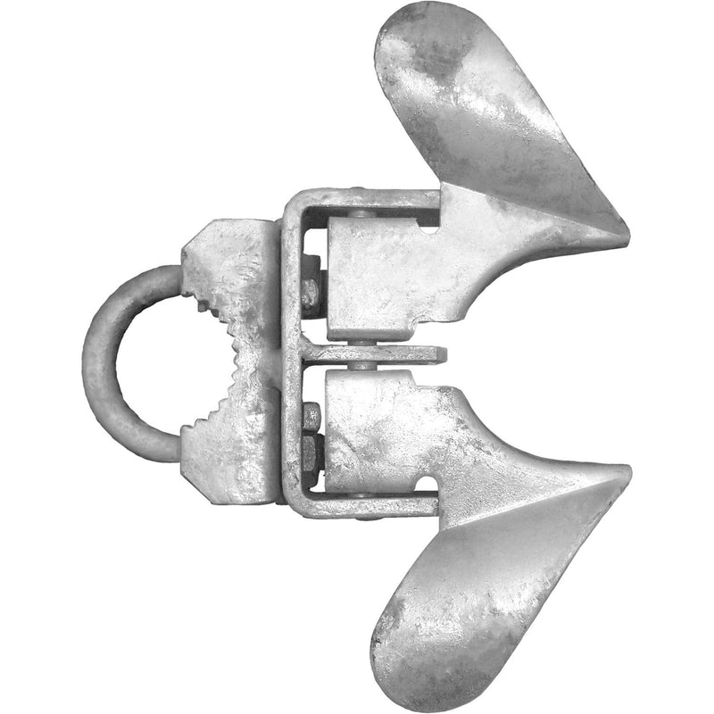 Jake Sales -Chain Link Fence Butterfly Gate Latch - Fence Automatic Gate Latch - 1-5/8" Gate Frame and 2-3/8" Gate Post - Galvanized Fence Gate Latch with Hole for Padlock 1-5/8" X 2-3/8"