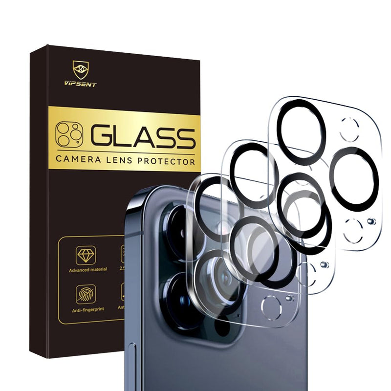 Camera Lens Protector for iPhone 14 Pro 6.1" ＆ iPhone 14 Pro Max 6.7" ,9H Tempered Glass，Ultra HD, Scratch Resistance Easy to Install，Case Friendly，[Does not Affect Night Shots] 3-Pack (iPhone 14 Pro 6.1"/14 Pro Max 6.7")