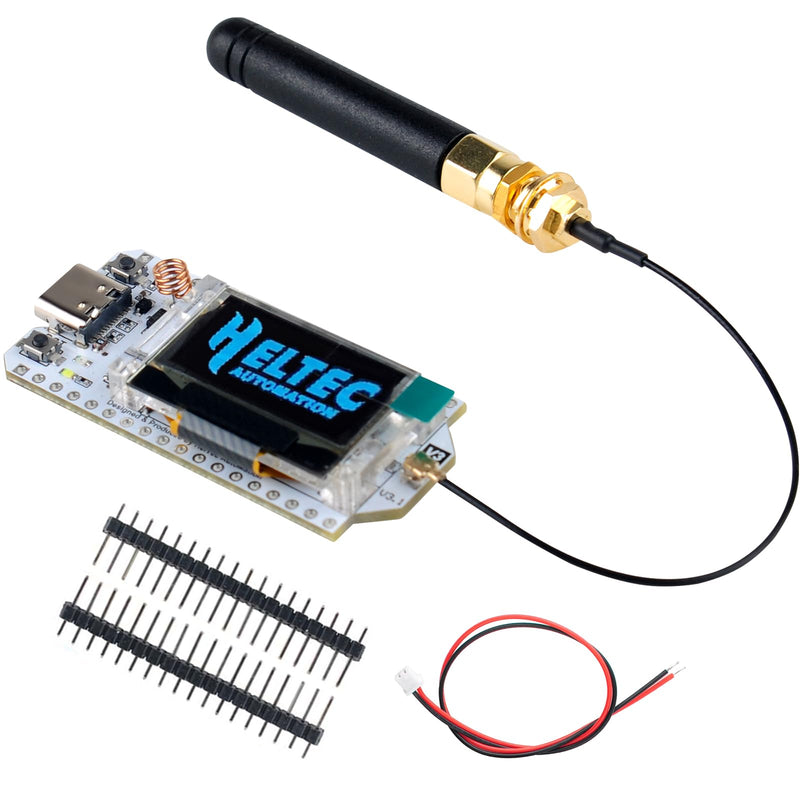 ESP32 Lora V3 Development Board Kit WiFi+BLE SX1262 Lora32 0.96inch OLED Display Module + 915MHz 2Dbi Antenna for Arduino NodeMCU IoT (1 Sets) 1 sets