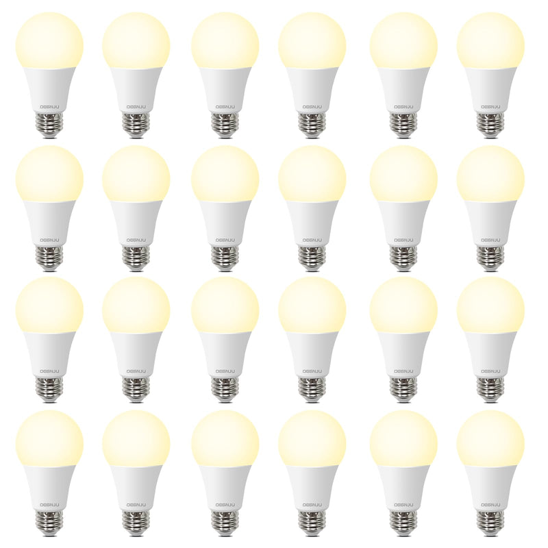 DEGNJU LED Light Bulbs Soft White 2700K, 100 Watt Equivalent LED Bulbs, A19 Standard Bulbs, 1500 LM, 15000 Hours, E26 Base, Non-Dimmable, 13W Warm White for Bedroom Living Room, 24 Pack Soft White 100w