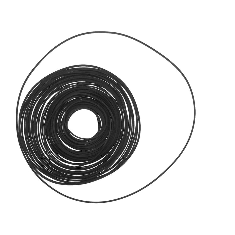 50pcs Recorder Rubber Belt 35-190mm Mix Square Cassette Tape Machine Belt Repair Assorted Belt for Recorder Walkman Repeater DVD Drive