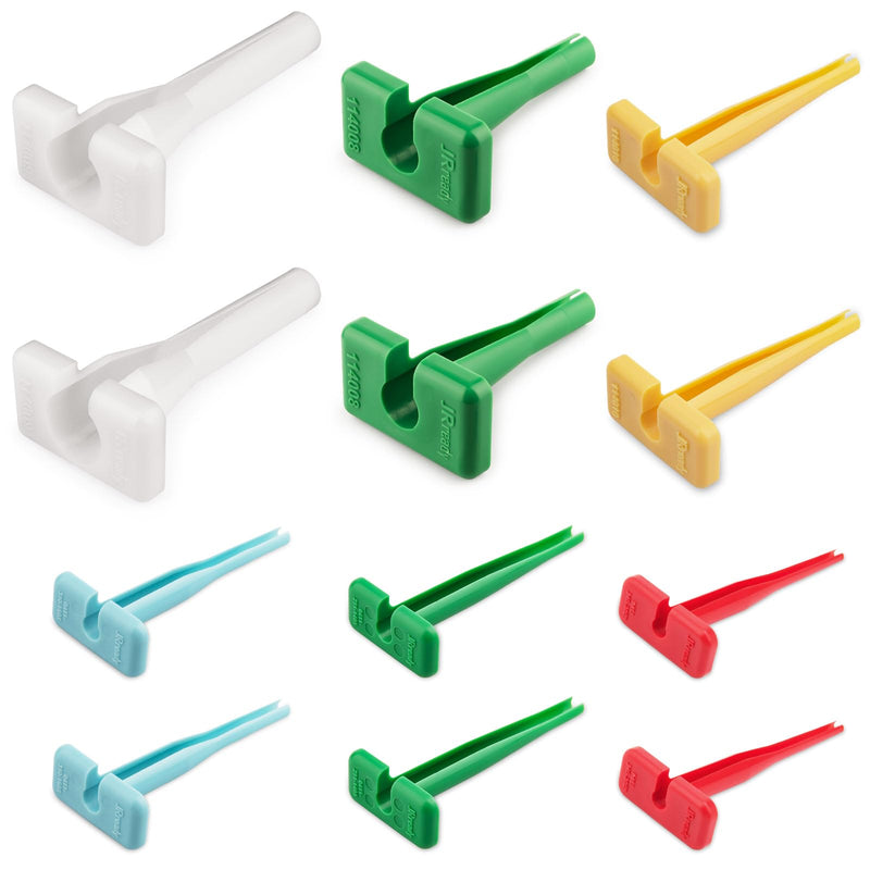 JRready ST5327 Deutsch Pin Removal Tool Kit for 4#8#12#16#20# Solid/Stamped Contacts 6-22 AWG, Plastic Terminal Release Tool Kit for Deutsch DT,DTM,DTP,HD Series Connector, 12PCS Extraction Tools 6-22awg