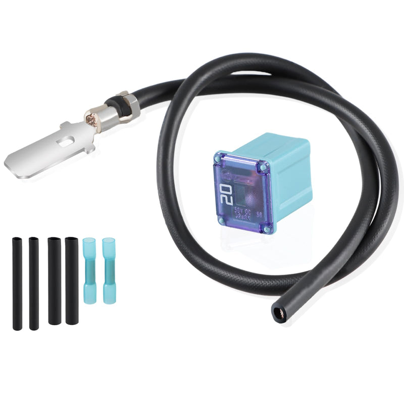 Fuel Pump Fuse Relocation Terminal Repair Kit with Extra Tubes, Fuel Pump Fuse Relocation Harness Kit Compatible with Ford F150 3.5L 3.7L 4.6L 5.0L 6.2L V6 V8 2009-2014 Replace#: EL3Z14293A