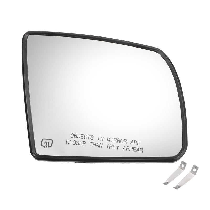  [AUSTRALIA] - X AUTOHAUX Car Rearview Right Passenger Side Mirror Glass Replacement W/Backing Plate Heated White Glass for Toyota Sequoia 2008-2017 for Toyota Tundra 2007-2020 for without Lamp Model