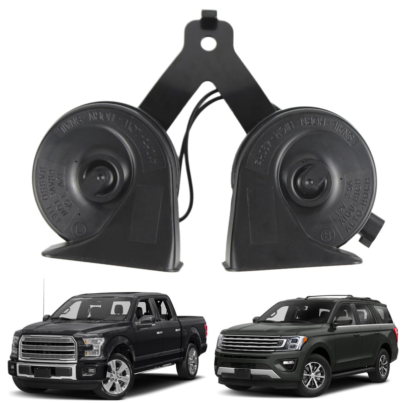 Horn Assembly Dual Note Electric Horn Level 2 Compatible with 2015-2022 Ford F-150 2018-2022 Ford Expedition Replaces# ‎‎FL3Z-13832-C FL3Z-13832-B FL3Z-13832-A