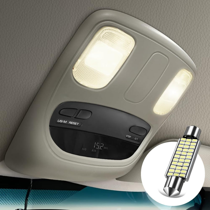 Overhead Console for Dodge Ram 1500 2500 3500 (2002-2010), Dome Light for Dodge Ram 1DK78BD1AA 1DK78TL2AA, Comes with LED Lights, Beige LED light