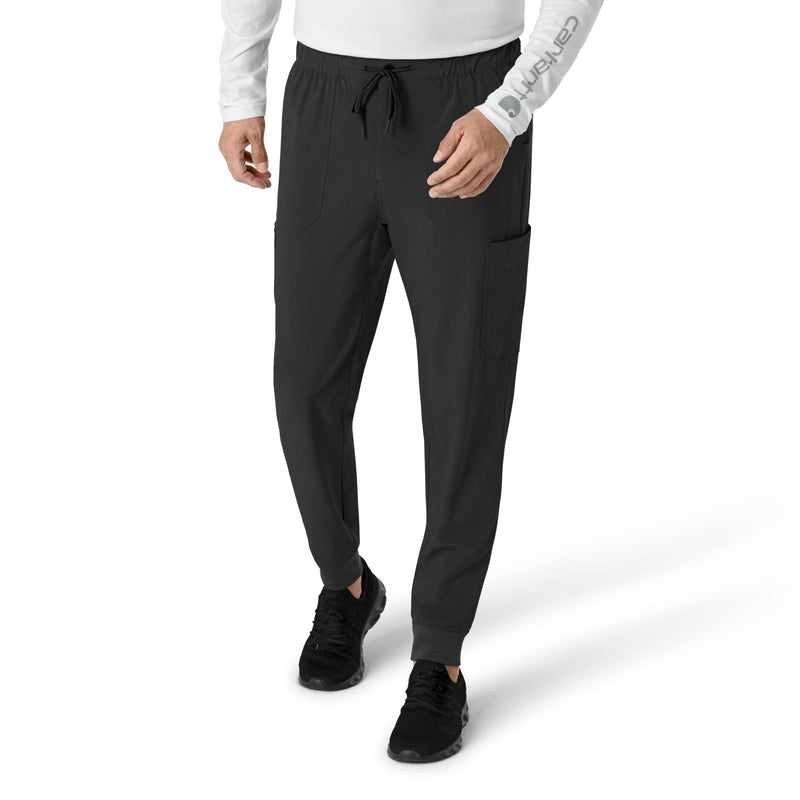 Carhartt Scrubs for Men Force Cross-Flex Joggers Pants with Drawstring and 7 Pockets Large Black