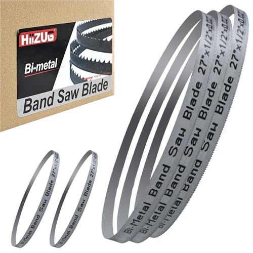 27 Inch Bandsaw Blades 18 TPI (5-Pack) for DeWalt DCS377 DCS377B DCS377Q1 DCS375 DCS375B Bandsaw and Milwaukee M12 2429-20 2429-21XC 48-39-0572 Portable Band Saw, 27" x 1/2" x 0.02" 18TPI