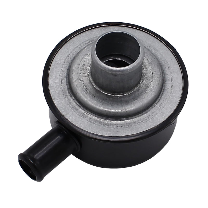 Black Round Valve Cover Breather Push in Style Highly Polished Breather Device with Vent Tube for SBC BBC SBF 327 350 302 454 Black